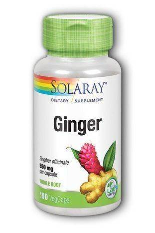 Solaray - Ginger Root 550 Mg. - 100 Capsules