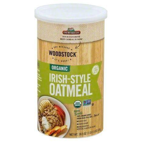 Woodstock Oatmeal, Organic, Irish-Style - 18.5 Ounces