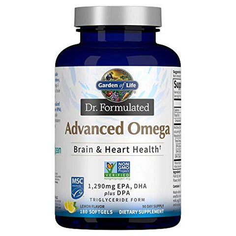 Garden Of Life Dr.Formulated Advanced Omega Lemon Flavor-180 Softgels