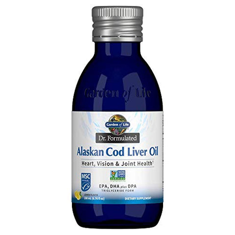 Garden Of Life Dr.Formulated Alaskan Cod Liver Oil Lemon Flavor-6.76 Oz