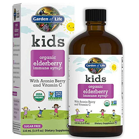 Garden Of Life Kids Organic Elderberry Syrup-3.9 Oz