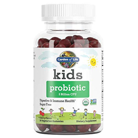 Garden Of Life Kids Probiotic 3 Billion CFU Cherry Flavor-30 Vegetarian Gummies