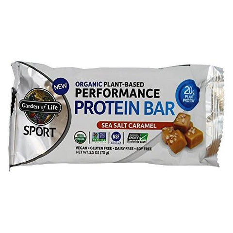 Garden Of Life Sport Organic Plant-Based Protein Bar Sea Salt Caramel-2.5 Oz