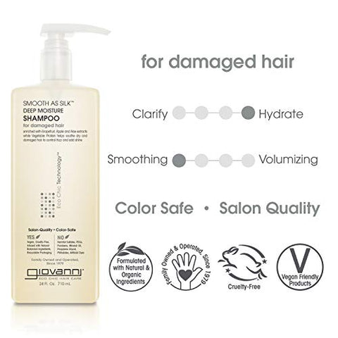 Giovanni Smooth As Silk Deeper Moisture Shampoo-24 Oz