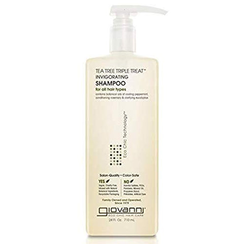 Giovanni Tea Tree Triple Treat Invigorating Shampoo-24 Oz