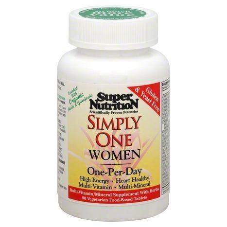 Super Nutrition Simply One Multi-Vitamin, One-Per-Day, Women, Tablets - 90 Each