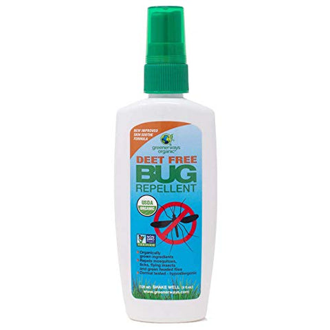 Greenerways Organic Deet Free Bug Repellent-4 Oz