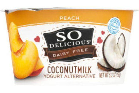 So Delicious Dairy Free Coconutmilk Yogurt Alternative Peach - 5.3 Ounces