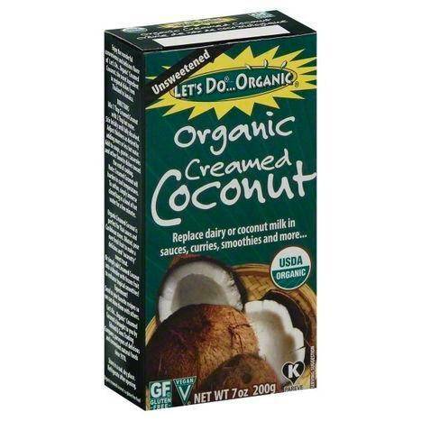 Lets Do Organic Creamed Coconut, Organic, Unsweetened - 7 Ounces