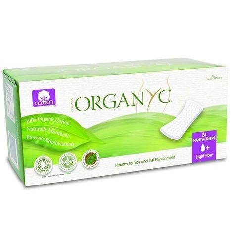 Organyc Cotton Light Flow Panty Liners - 24 Count