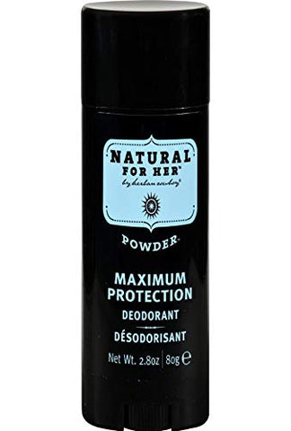 Herban Cowboy Powder For Her Maximum Protection Deodorant-2.8 Oz