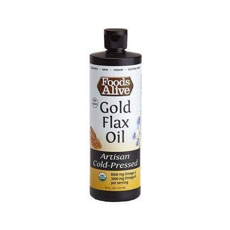 Foods Alive Organic Gold Flax Oil - 16 Fluid Ounces