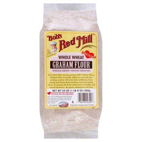 Bobs Red Mill Graham Flour, Whole Grain, Stone Ground, Whole Wheat - 24 Ounces