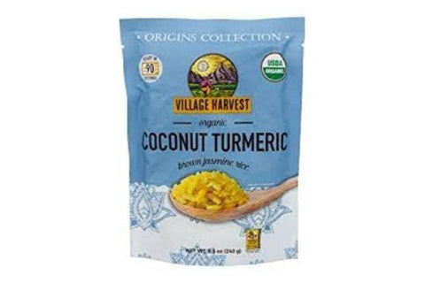 Village Harvest Organic Coconut Turmeric Jasmine Rice - 8.5 Ounces