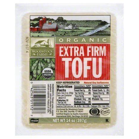 Woodstock Farms Organic Extra Firm Tofu - 14 Ounces