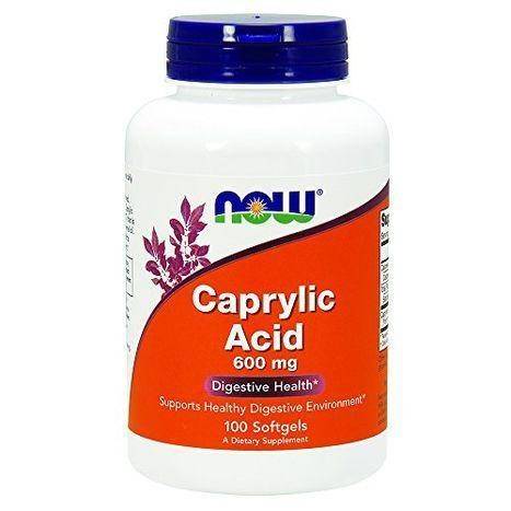 NOW Foods Caprylic Acid 600MG - 100 Softgels