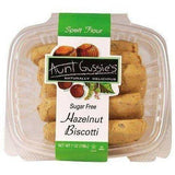 AUNT GUSSIES Spelt Flour Biscotti, Hazelnut, Sugar Free - 8 Ounces