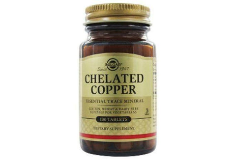 Solgar Chelated Copper, Tablets - 100 Tablets