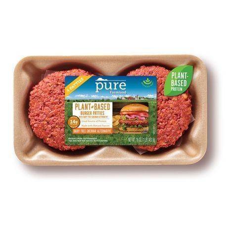 Pure Farmland Simply Seasoned Plant Based Burger Patties - 16 Ounces