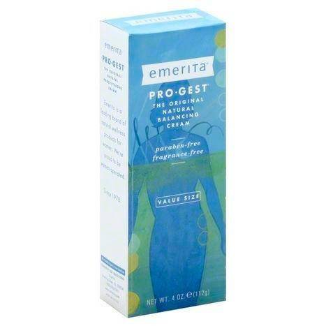 Emerita Pro-Gest Natural Balancing Cream, Value Size - 4 Ounces