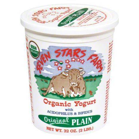 Seven Stars Farm Yogurt, Organic, Plain, Original