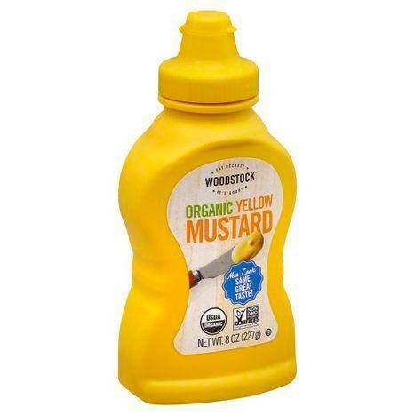 Woodstock Mustard, Organic, Yellow - 8 Ounces