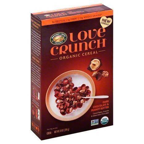 Natures Path Organic Cereal, Organic, Love Crunch, Dark Chocolate & Peanut Butter - 10 Ounces