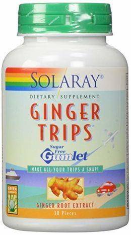 Solaray 135 Mg Ginger Trips Gumlet Capsules - 30 Count