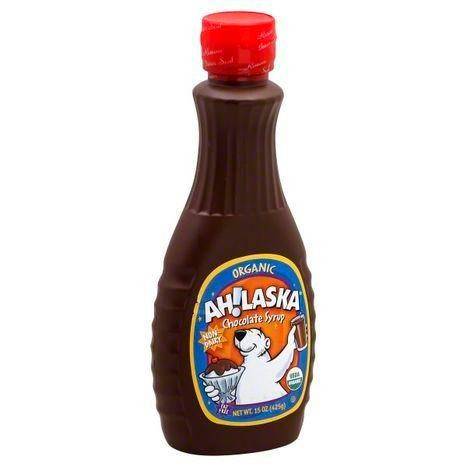 AH LASKA Chocolate Syrup, Organic - 15 Ounces