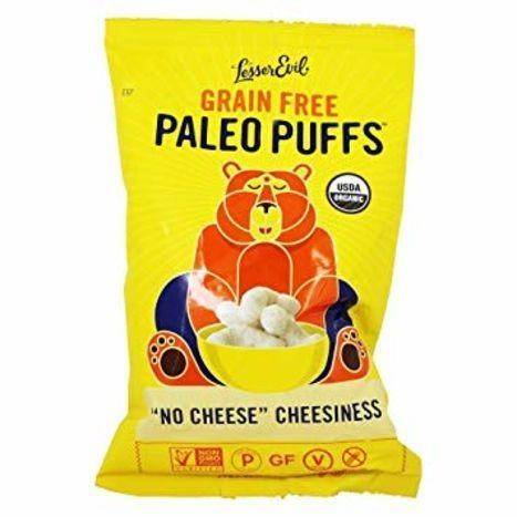 Lesserevil Paleo Puffs, Grain Free, No Cheese Cheesiness - 5 Ounces