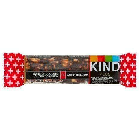 Kind Plus Bar, Dark Chocolate Cherry Cashew + Antioxidants - 1.4 Ounces