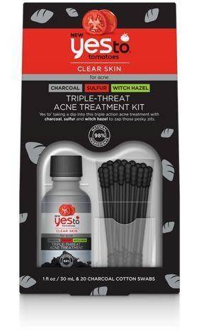 Yes To Clear Skin Acne Treatment Kit, Triple-Threat, Charcoal, Sulfur, Witch Hazel - 1 Each