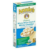 Annies Organic Macaroni & Cheese, Whole Wheat Shells & White Cheddar - 6 Ounces