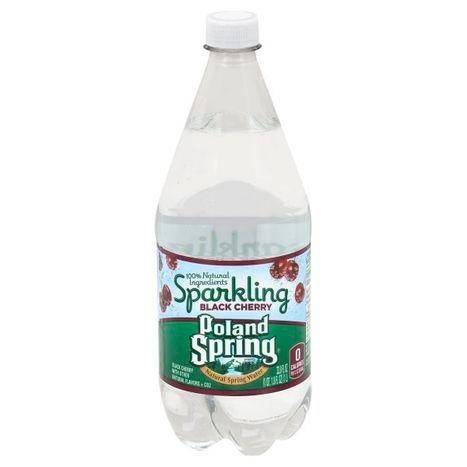 Poland Spring Sparkling Water, Black Cherry - 33.8 Ounces