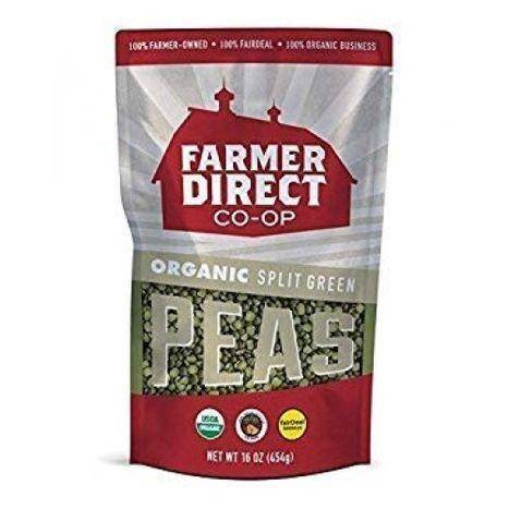 Farmer Direct Organic Split Green Peas - 16 Ounces