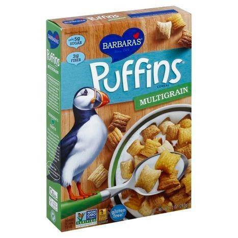Barbaras Puffins Cereal, Multigrain - 10 Ounces