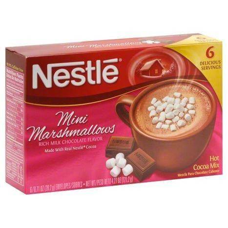 Nestle Hot Cocoa Mix, Mini Marshmallows, Rich Milk Hot Chocolate Flavor - 6 Each