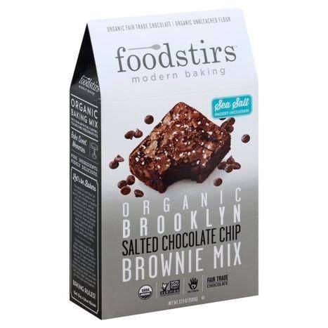 Foodstirs Brownie Mix, Salted Chocolate Chip - 17.9 Ounces