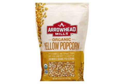 Arrowhead Mills Popcorn, Organic, Yellow - 28 Ounces