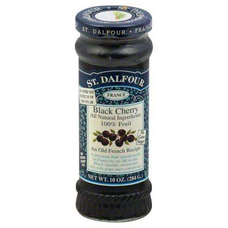 St Dalfour Fruit Spread, Black Cherry - 10 Ounces