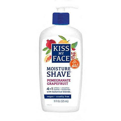 Kiss My Face 4 In 1 Moisture Shave Pomegranate Grapefruit-11 Oz