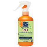 kiss My Face Organics Mineral Sun Spray Lotion Sunscreen SPF 30-8 Oz