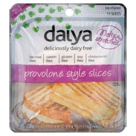 Daiya Cheese, Provolone Style, Slices - 7.8 Ounces