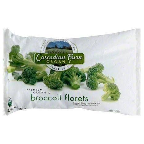 Cascadian Farm Organic Broccoli Florets, Premium Organic - 10 Ounces