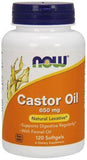 Now Castor Oil 650MG - 120 Softgels