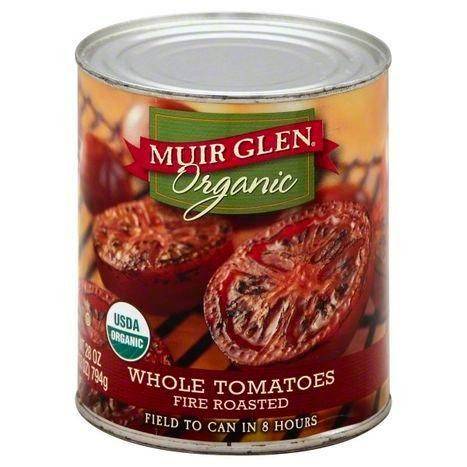 Muir Glen Organic Tomatoes, Whole, Fire Roasted - 28 Ounces