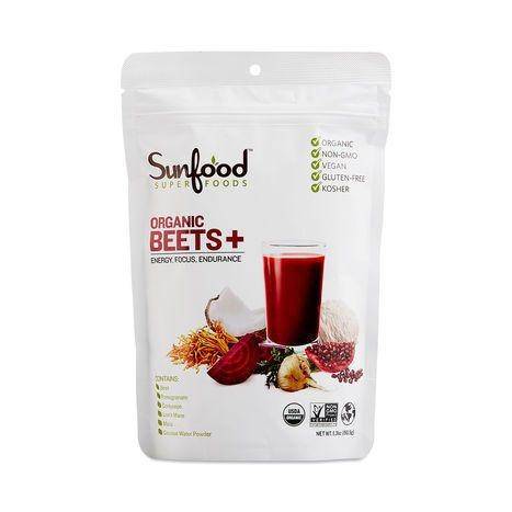 Sunfood Superfoods Beets + Mushrooms Organic Powder Drink Mix