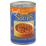 Amys Organic Soup, Hearty, Reduced Sodium, French Country Vegetable - 14.4 Ounces
