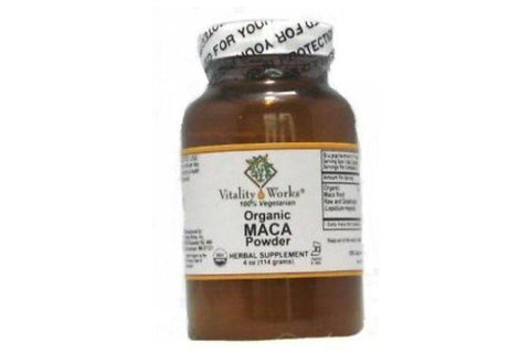 Vitality Works Organic Maca Root Powder - 4 Ounces