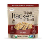 Toasted Flackers Seed Crisps, Quinoa - 4.5 Ounces